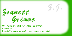 zsanett grimme business card